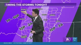 Timing when storms will hit Arkansas tonight | Forecast February 15, 2023