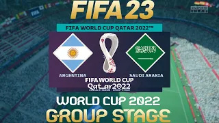 FIFA 23 Argentina vs Saudi Arabia | World Cup Qatar 2022 | PS4/PS5 Full Match