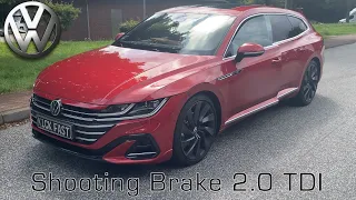 VW Arteon Shooting Brake 2.0L TDI | 2020 |  on German Autobahn | 200 HP