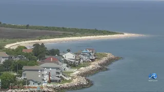 Chopper 10 flew over the peninsula recently capturing folks, enjoying the beach