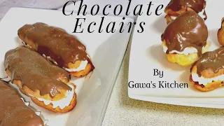 Easy chocolate Eclairs