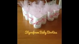 Baby Shower On A Budget Mini Series | Styrofoam Baby Booties