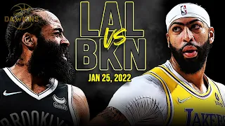 Los Angeles Lakers vs Brooklyn Nets Full Game Highlights (AD's Return) | Jan 25, 2022 | FreeDawkins