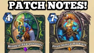 PATCH NOTES! HUGE NERFS to Warlock, Druid, and Demon Hunter! 15 CARDS BUFFED!