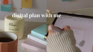 Digital Plan with me Samsung Notes | Aesthetic Digital Journal with me on Tab S7 | February 2023