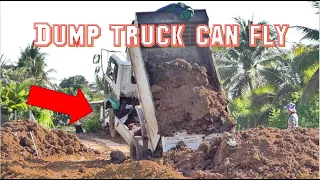 Amazing Dump Truck Can Fly Went Working