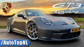 PORSCHE 911 GT3 992 Touring *MANUAL* | REVIEW on AUTOBAHN [NO SPEED LIMIT] by AutoTopNL