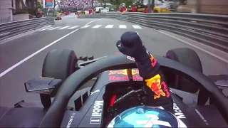 2018 Daniel Ricciardo full victory lap and team radio at Monaco
