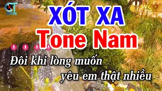 Karaoke Xót Xa Tone Nam ( Mi Thứ ) Nhạc Sống 2024