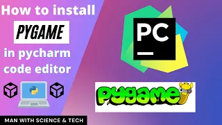 How to install pygame in pycharm code editor