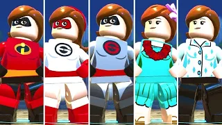 All Elastigirl Costumes in LEGO The Incredibles (DLC Included)