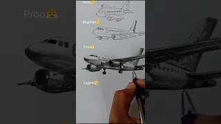 Draww realistic Aeroplane🤯🥵#art #drawing #shorts #viral