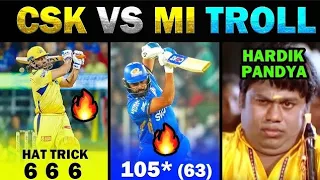 Mi vs Csk 🔥 ipl Highlight !! Ms Dhoni ( 20 ) of 4 Ball On Hardik Pandiya !! 🏏 Dhoni Entry