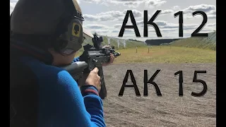 AK12 AK15 стрельба на 100,200,300.