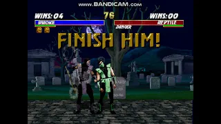 Mortal Kombat Trilogy Beta (N64) Human Smoke Fatalities