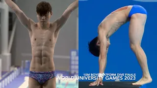 10m Platform Boys Diving Finals | World University Games 2023 | 🇨🇳🇰🇷🇯🇵🇩🇪🇺🇲🇮🇹🇧🇷