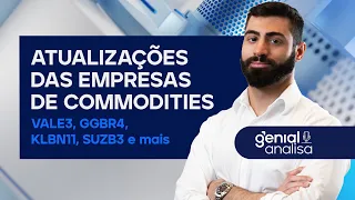 🔴 ATUALIZAÇÕES DAS EMPRESAS DE COMMODITIES: VALE3, GGBR4, KLBN11, SUZB3 e mais! | Podcast