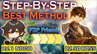 The BEST Way to Build an Account Step By Step F2P Friendly - Zero to Hero in Genshin Impact