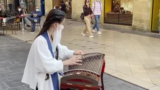 【青天 Qing Tian】在法國街頭遇見九品芝麻官？你一定聽過的BGM~來！Chinese Musical Instruments 古箏 Guzheng Cover| 碰碰彭碰彭