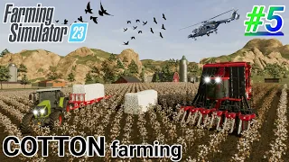 Let's Play Farming Simulator 23 || Harvesting Cotton & Make Bales - #5