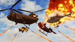 Realistic Helicopter Shootdowns & Crashes 23 😱 Teardown