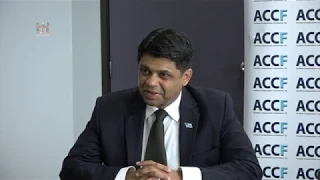 Fijian Attorney-General Aiyaz Sayed-Khaiyum holds press conference with ACCF