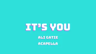 ALI GATIE - IT'S YOU (ACAPELLA)