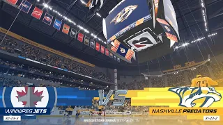 NHL 22 Full Match - Winnipeg Jets vs Nashville Predators - Simulation