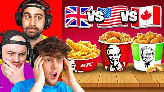 US v UK v CANADA KFC MUKBANG!!