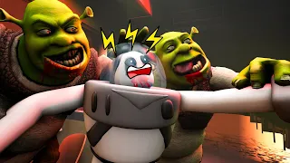 SHREK EXE 🔥 Eating NIGHTMARE BOOZ 👻 vs 3D SANIC CLONES MEMES In Garry`s mod!