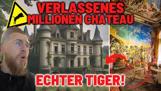 LOSTPLACE // Real TIGER 🐅 found in ABANDONED MILLION CHATEAU 🏰 of the PERVERSE 💦 ARTIST! 😱