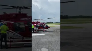 Hot fuel  on a Bell 407