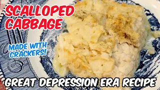 Scalloped Cabbage With Crackers | Great Depression Cooking | No Cheese