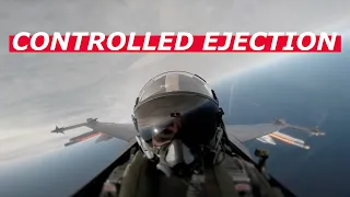 Danish F-16 Controlled Ejection