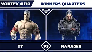 [Vortex #130] PAR | Ty (Bryan) vs MTS | Manager (Kazuya) - Winners Quarters - TEKKEN 8