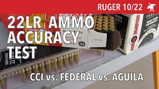 Aguila vs. Federal vs. CCI: Ruger 10/22 test