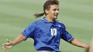 Roberto Baggio Best Goals - 1v1 vs Goal Keeper