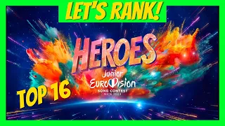 Let's Rank! | Junior Eurovision 2023 | My Top 16