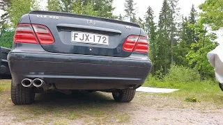 Mercedes Benz CLK 430 - Straight pipe/last muffler deleted sound