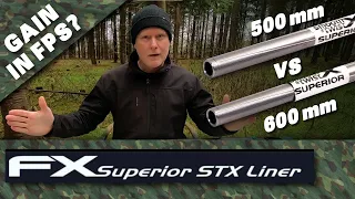 STX Superior Liner 500mm vs 600mm - What is the Gain in FPS???