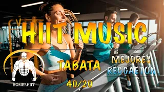 HIIT WORKOUT MUSIC - 40/20 - MEJORES REGGAETONES VOL.2 -  TABATA SONGS