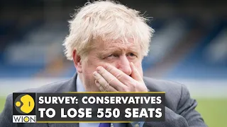 Survey: Tories 'set to lose 550 seats' in UK local elections | Scandal hit Johnson faces major test
