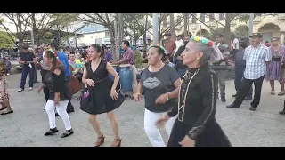 OK .  COMO NO LLEGO LA SANTANECA SE TOMO EN CUENTA COMO BAILARINA A MARI Y LAS GALACTICAS DEL RITMO