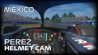 Sergio Perez Helmet Cam Mexico F1 2022 Assetto Corsa