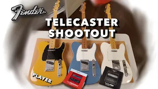 Ultimate Fender Telecaster Tone Test! - Player Series VS Gen4 Noiseless VS Twisted Tele Pickups