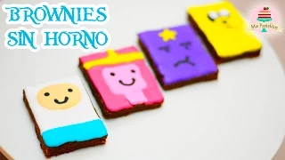 BROWNIES DE NUTELLA SIN HORNO | HORA DE AVENTURA | MIS PASTELITOS KIDS