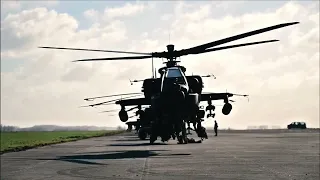AH 64 Apache Helicopter Formation Flight in Action
