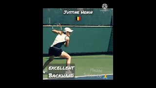 Excellent backhand Justine Henin #justinehenin