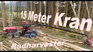 Harvester Komatsu 931 XC - Impex 15 Meter Kranumbau