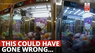 Cops Rescue Toddler Stuck In Claw Machine At Australian Shopping Mall